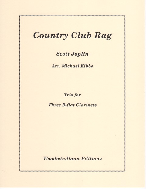 Scott Joplin (arr. Kibbe) Country Club Rag (3 Bbs)